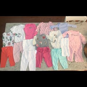 6 month girl clothing lot
